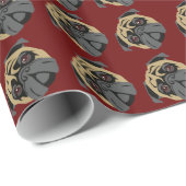 Cudly Pug Cadeaupapier (Rol Hoek)