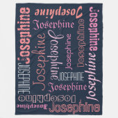 Cudly Warm fleece Personal Name Blanket (Voorkant)