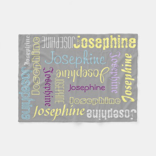 Cudly Warm fleece Personal Name Blanket (Voorkant (Horizontaal))