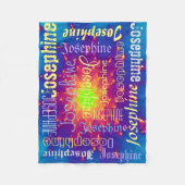 Cudly Warm fleece Personal Name Blanket (Voorkant)