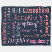 Cudly Warm fleece Personal Name Blanket Deken (Voorkant (Horizontaal))
