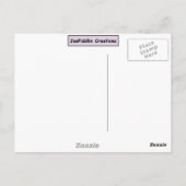 Cudly White Bunny Briefkaart (Achterkant)