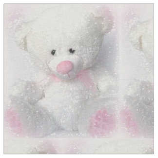 Cudly White Teddy Bear Stof