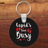 Cud's Been Busy Funny Baby Reveal 2025 Valentine N Sleutelhanger (Voorkant)