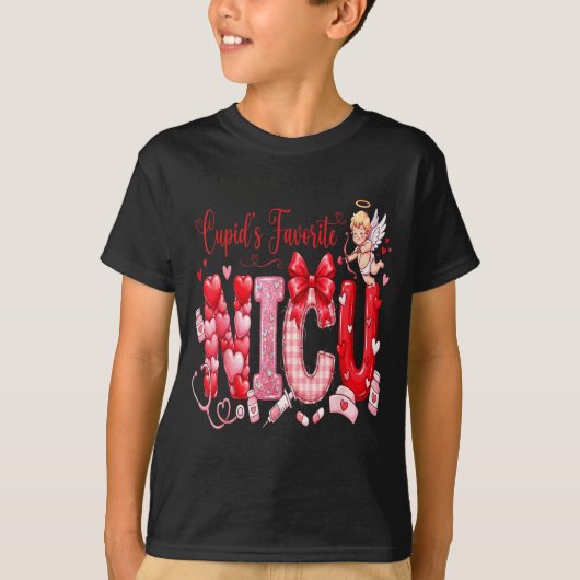 Cuds Favorite Nurse Nicu Valentines Day Shirt Nurs (Voorkant)