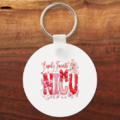 Cuds Favorite Nurse Nicu Valentines Day Shirt Nurs Sleutelhanger (Voorkant)