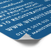 Cue Ball, Pool Club, Snooker Club Adverteren Poster (Hoek)