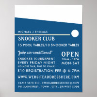 Cue Ball, Pool Club, Snooker Club Adverteren