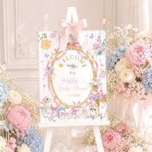 Cue Bosdieren Meisje Baby Shower Welkom