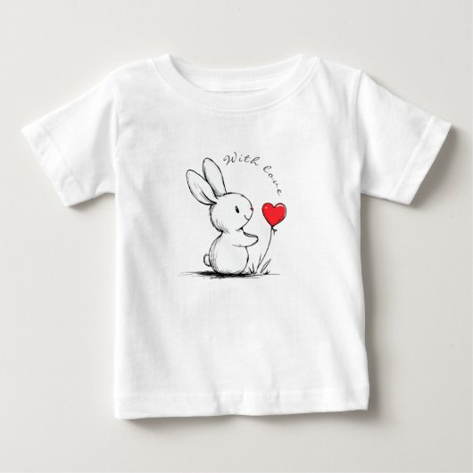 Cué bunny and red heart , aangepast (Voorkant)