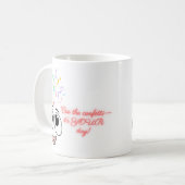 Cue de confetti in blauw Kids verjaardag mok (Voorkant links)