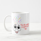 Cue de confetti in blauw Kids verjaardag mok (Links)