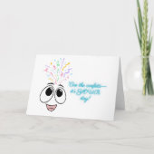 Cue de confetti in blauw Kids verjaardagskaart Feestdagen Kaart (Voorkant)