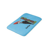 Cue grappige illustratie van de cartoon van pileaa badmat (Gekanteld)