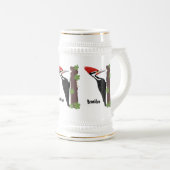 Cue grappige illustratie van de cartoon van pileaa bierpul (Voorkant rechts)