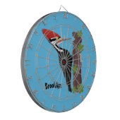 Cue grappige illustratie van de cartoon van pileaa dartbord (Voorkant Links)