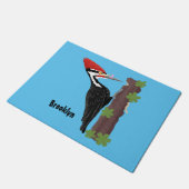 Cue grappige illustratie van de cartoon van pileaa deurmat (Schuin)