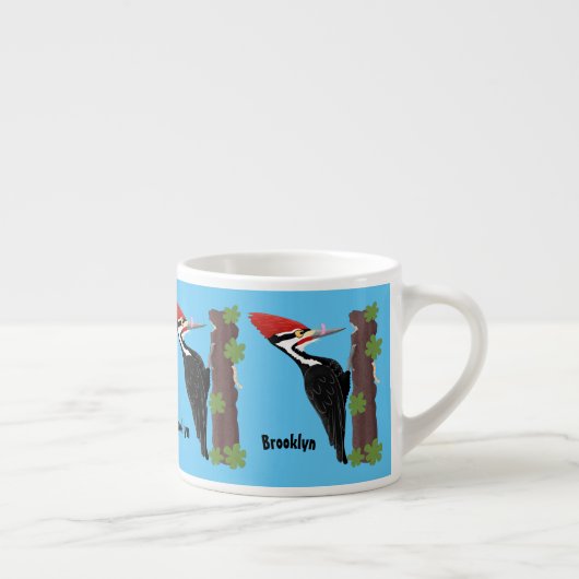 Cue grappige illustratie van de cartoon van pileaa espresso kop (Rechts)