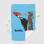 Cue grappige illustratie van de cartoon van pileaa golfhanddoek (Insitu)