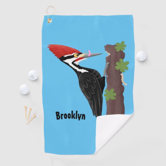 Cue grappige illustratie van de cartoon van pileaa golfhanddoek (Insitu)