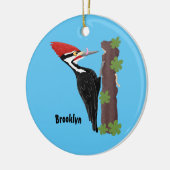 Cue grappige illustratie van de cartoon van pileaa keramisch ornament (Links)