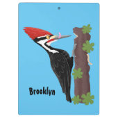 Cue grappige illustratie van de cartoon van pileaa klembord (Achterkant)