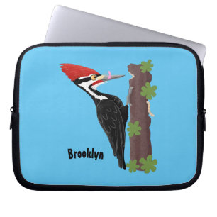 Cue grappige illustratie van de cartoon van pileaa laptop sleeve