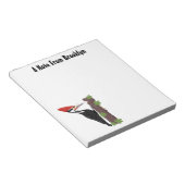 Cue grappige illustratie van de cartoon van pileaa notitieblok (Schuin)