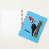 Cue grappige illustratie van de cartoon van pileaa planner (Display)