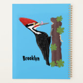 Cue grappige illustratie van de cartoon van pileaa planner (Achterkant)