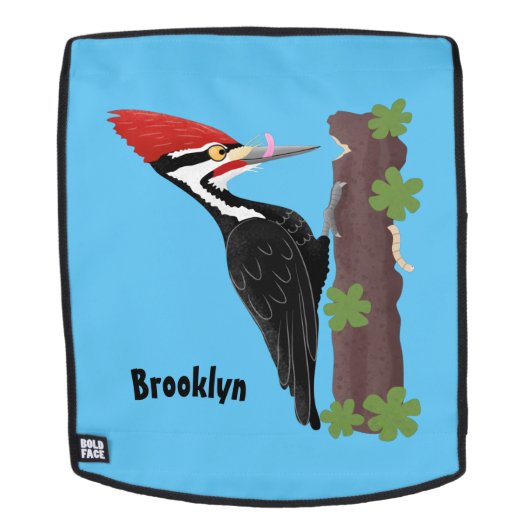 Cue grappige illustratie van de cartoon van pileaa rugtassen (Verwijderbaar gezicht)