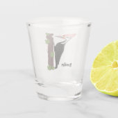 Cue grappige illustratie van de cartoon van pileaa shot glas (Achterkant)