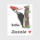 Cue grappige illustratie van de cartoon van pileaa sticker (Vel)