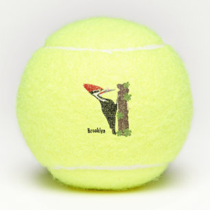 Cue grappige illustratie van de cartoon van pileaa tennisballen