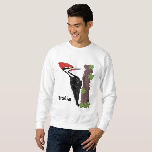 Cue grappige illustratie van de cartoon van pileaa trui (Voorkant volledig)