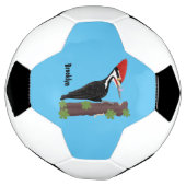 Cue grappige illustratie van de cartoon van pileaa voetbal (Gedraaid)