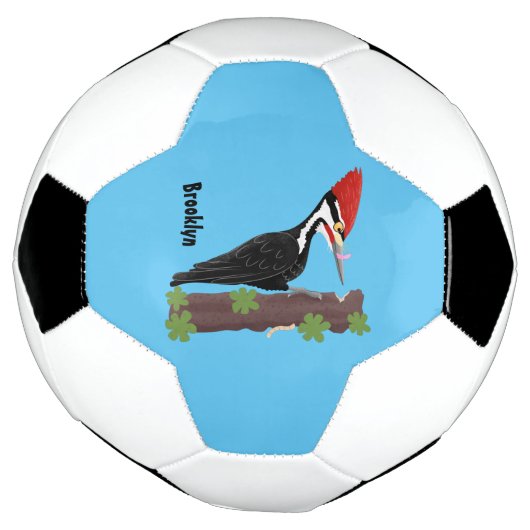 Cue grappige illustratie van de cartoon van pileaa voetbal (Gedraaid)