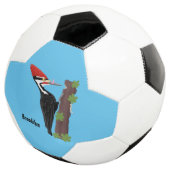 Cue grappige illustratie van de cartoon van pileaa voetbal (Drie kwart)