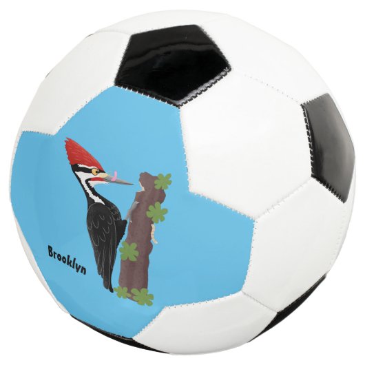 Cue grappige illustratie van de cartoon van pileaa voetbal (Drie kwart)