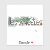 CUE Los Angeles Custom-Cut Vinyl Sticker (Vel)