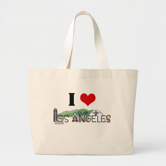 CUE Los Angeles Jumbo Canvas tas (Voorkant)