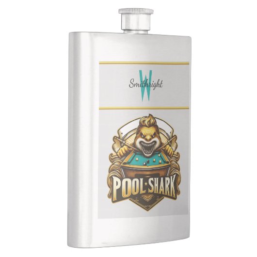 Cue Master: poolhaai Logo Flacon (Rechts)