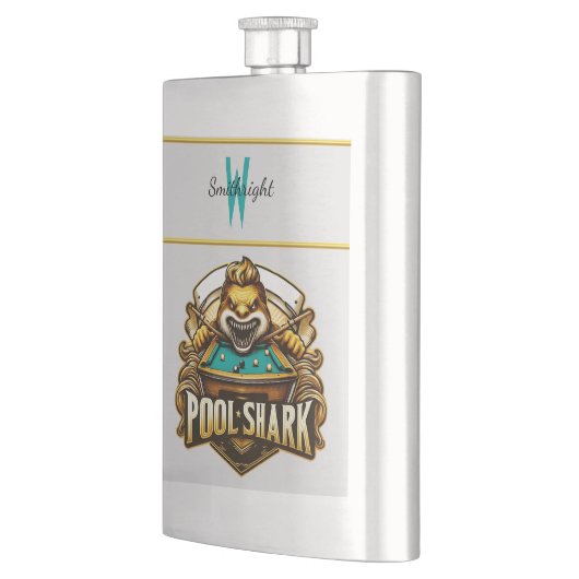 Cue Master: poolhaai Logo Flacon (Links)