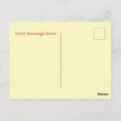 Cue oranje fruitliefhebbers bericht toevoegen briefkaart (Achterkant)