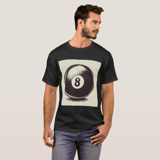 Cue-t Eight Ball T-shirt (Voorkant volledig)