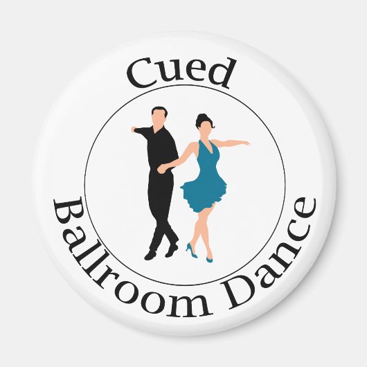 Cued Ballroom dansmagneet Magneet (Voorkant)