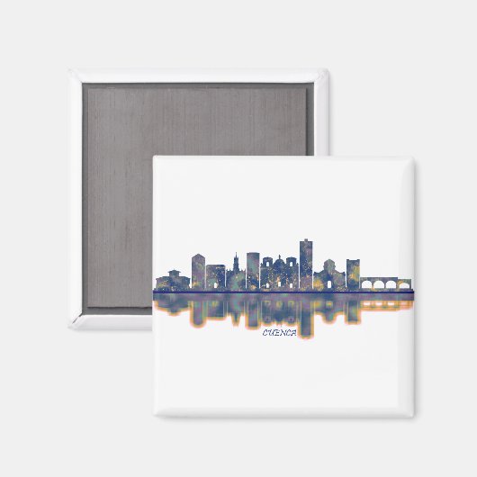 Cuenca Skyline Magneet (Voorkant / Achterkant)