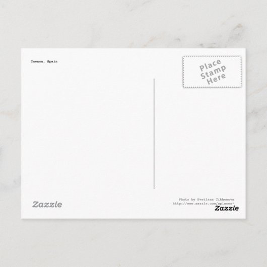 Cuenca, Spanje Briefkaart (Achterkant)