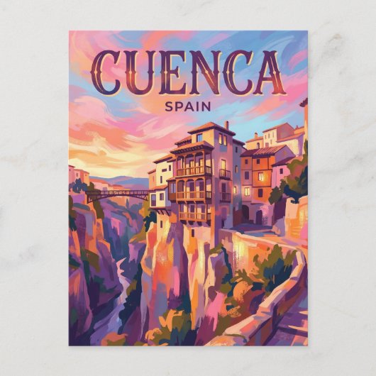 Cuenca Spanje Briefkaart (Voorkant)