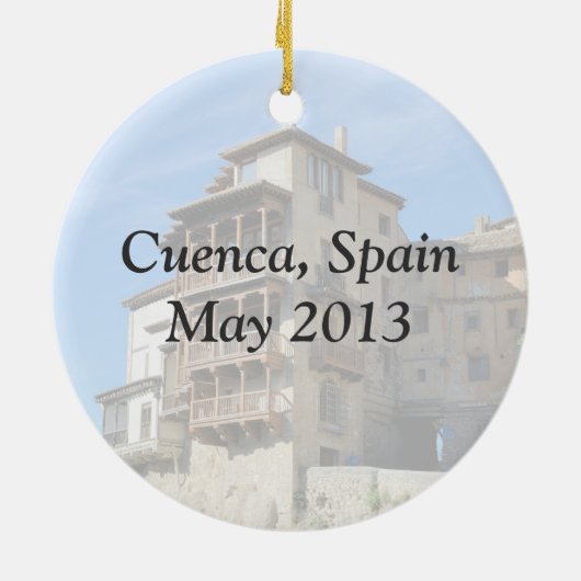 Cuenca, Spanje Keramisch Ornament (Achterkant)